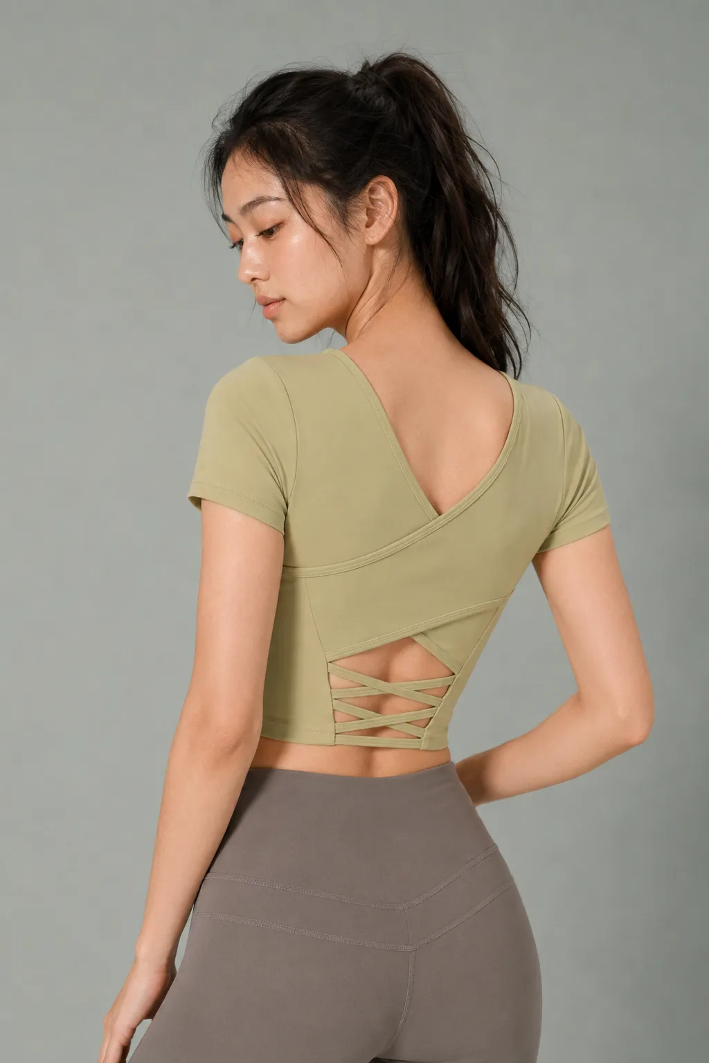 Lattice Back Sculpt Tee